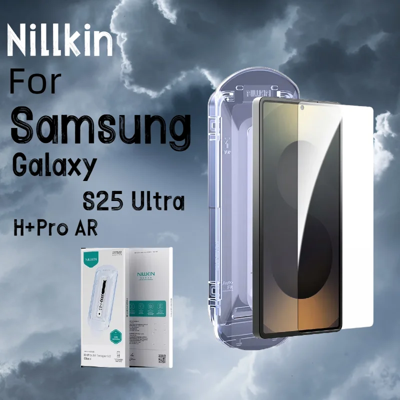 

Nillkin For Samsung Galaxy S25 Ultra H+Pro AR 9H Scratch Resistant 3D Arc Edge Fitting Configure Dust-free Film Compartment