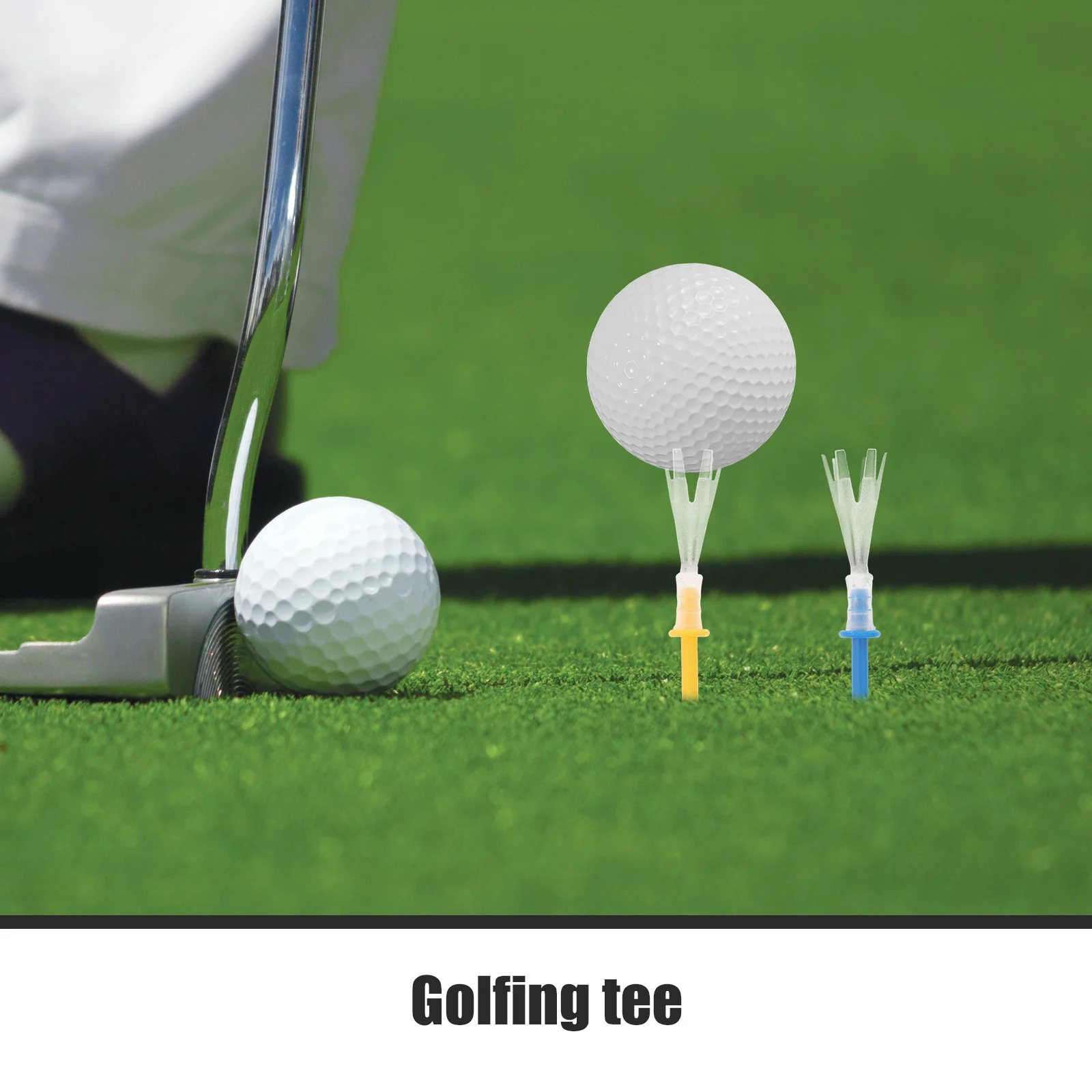 16 قطعة من تي شيرتات الجولف الاحترافية البلاستيكية القابلة لإعادة الاستخدام لدقة مسافة القيادة، تي شيرت احترافي بألوان مختلطة #1