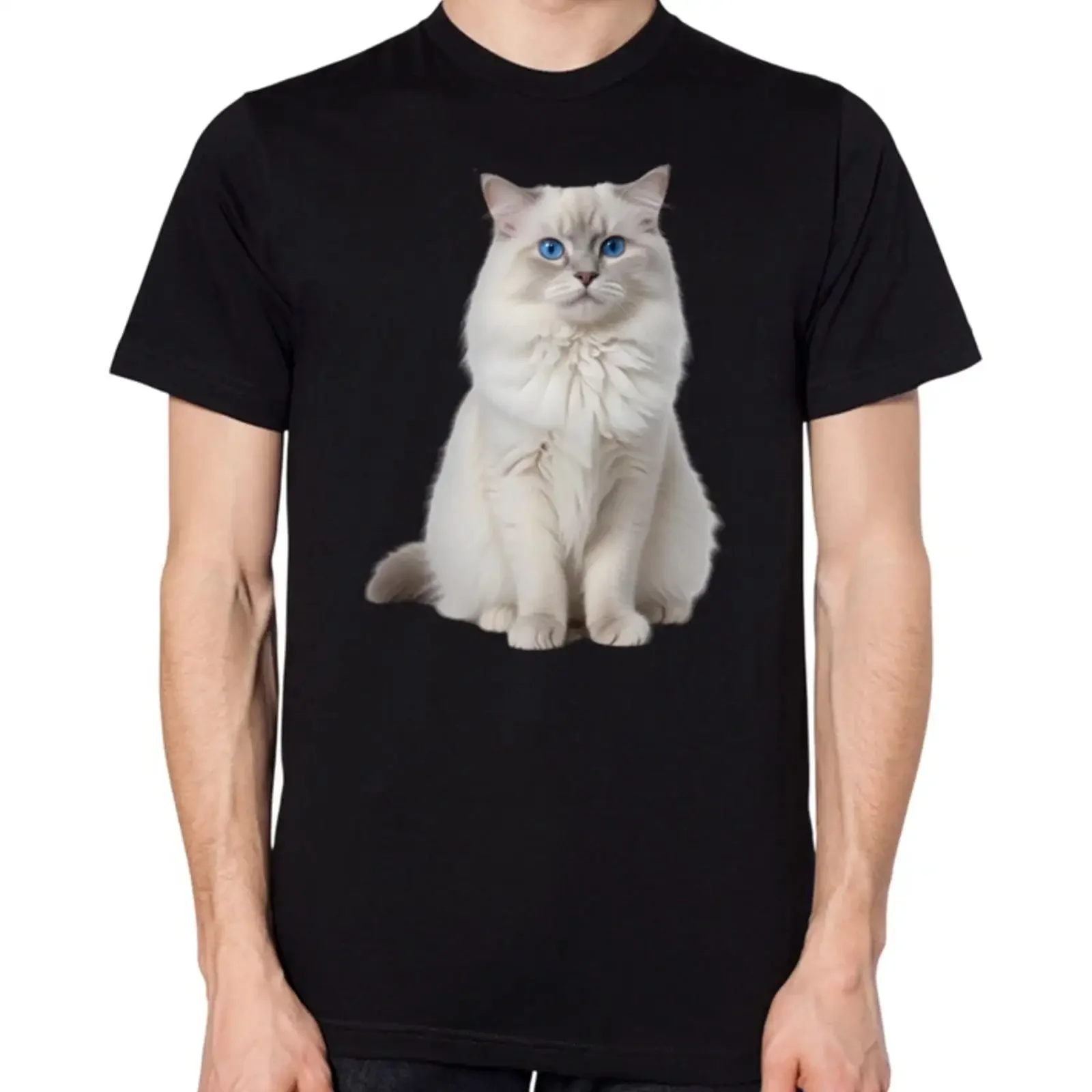 Ragdoll Katze T Shirt Herren Damen Oberteil vintage Washed graphic Unisex Soft Slightly homme Stylish fashion Comfortable