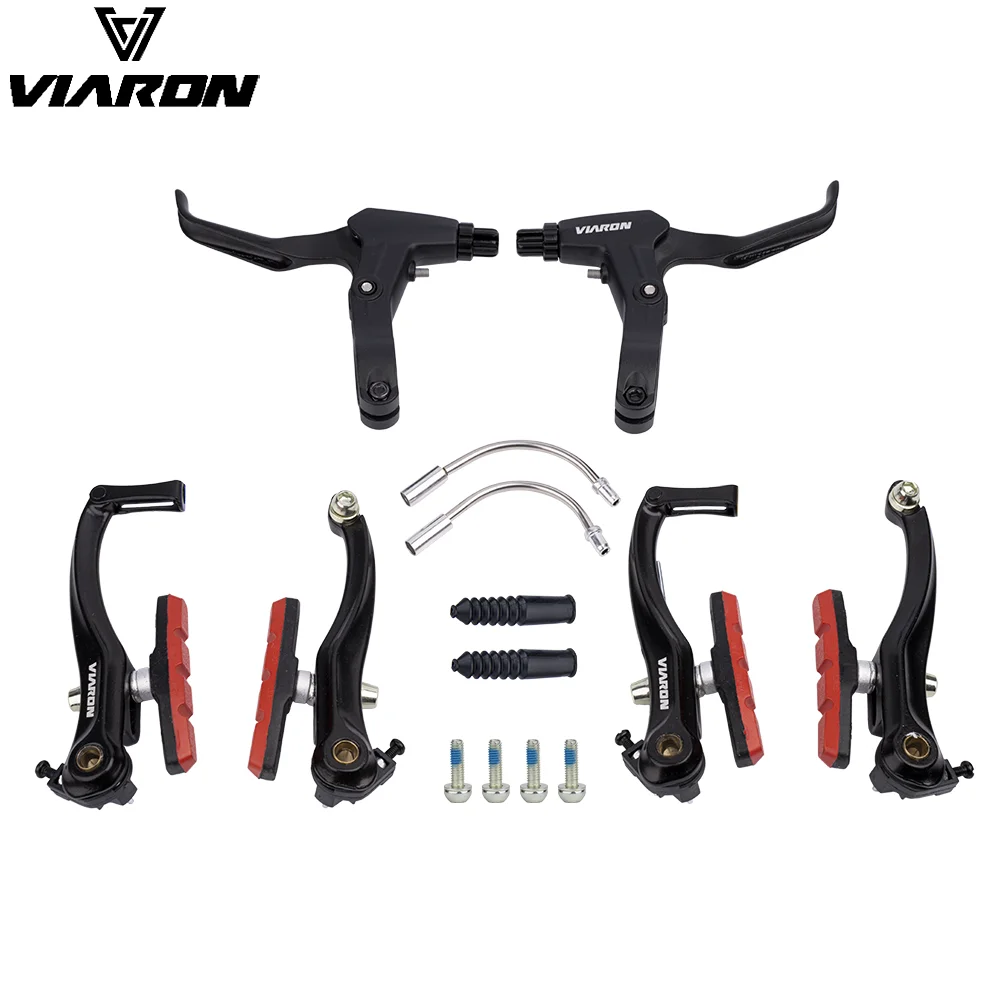 VIARON Bike MTB Mountain Bicycle Cruiser Linear Pull V Brake Caliper Set with Brake Pads Brake Hydraulic Brakes Cantilever