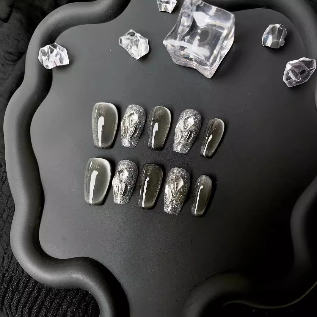 

Нажмите на ногти, носимые вручную ногти, кошачий глаз, фототерапия, патчи для ногтей, полный бриллиант, накладные ногти, съемный подарок для девочки