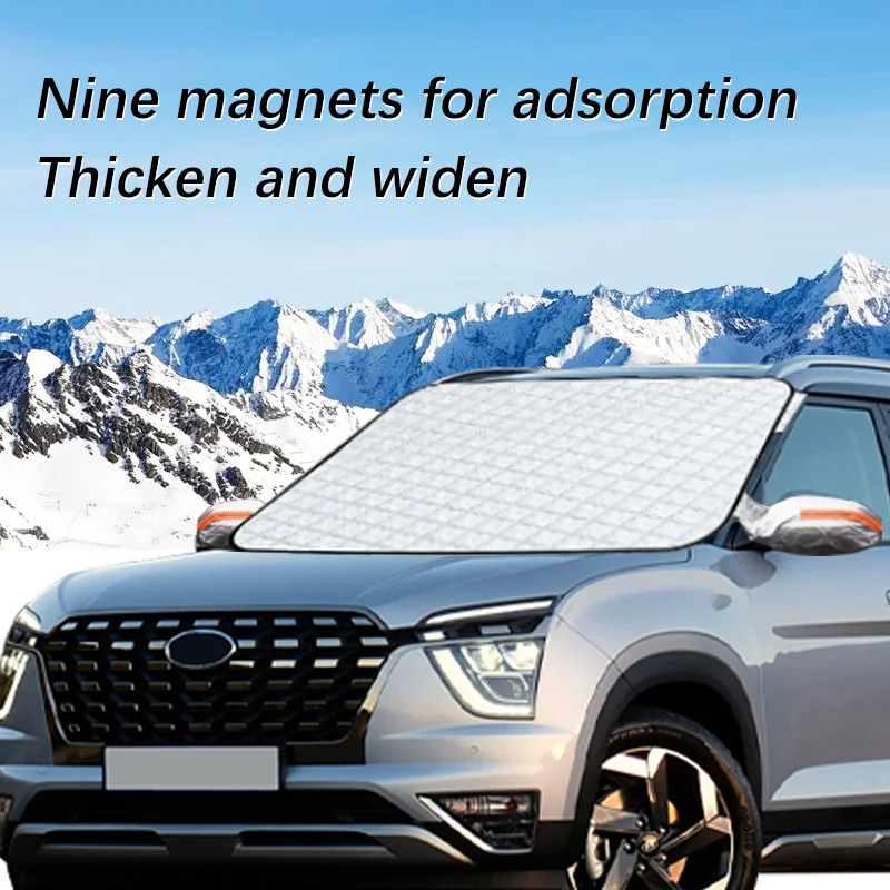 

Magnetic Car Windshield Snow Cover Winter Ice-Frost Guard Sun Shade Protector For Hyundai Creta 2017-2010 Exterior Accessories