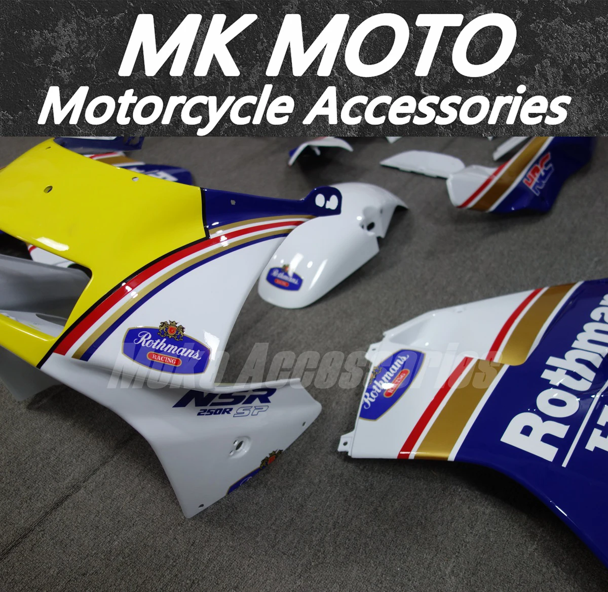 Motorcycle Fairings Kit Fit For NSR250 PGM3 P3 MC21 Bodywork Set High Quality Abs Injection White Blue