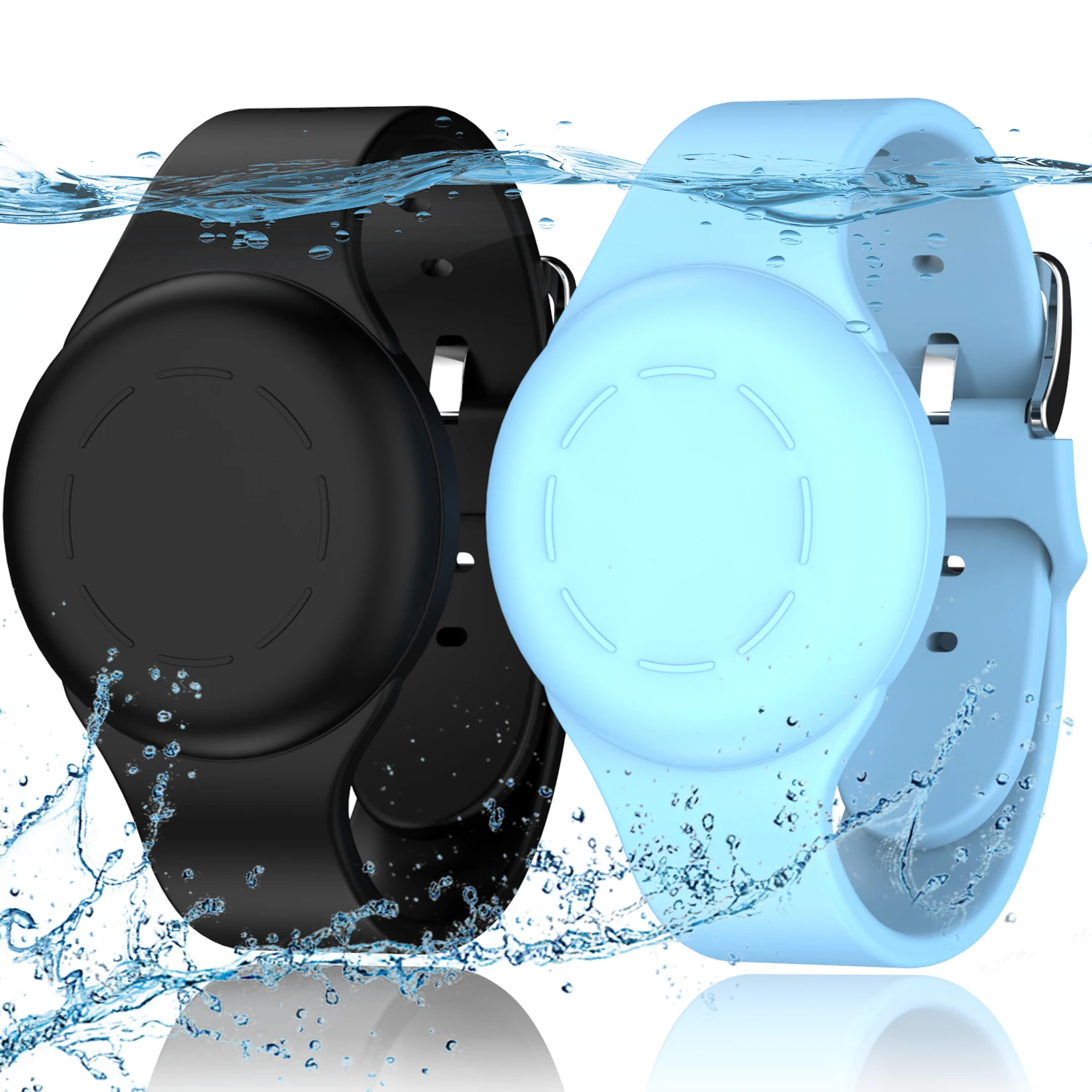 

Двухцветный чехол для Apple AirTag с силиконовой застежкой: ударопрочный и устойчивый к царапинам