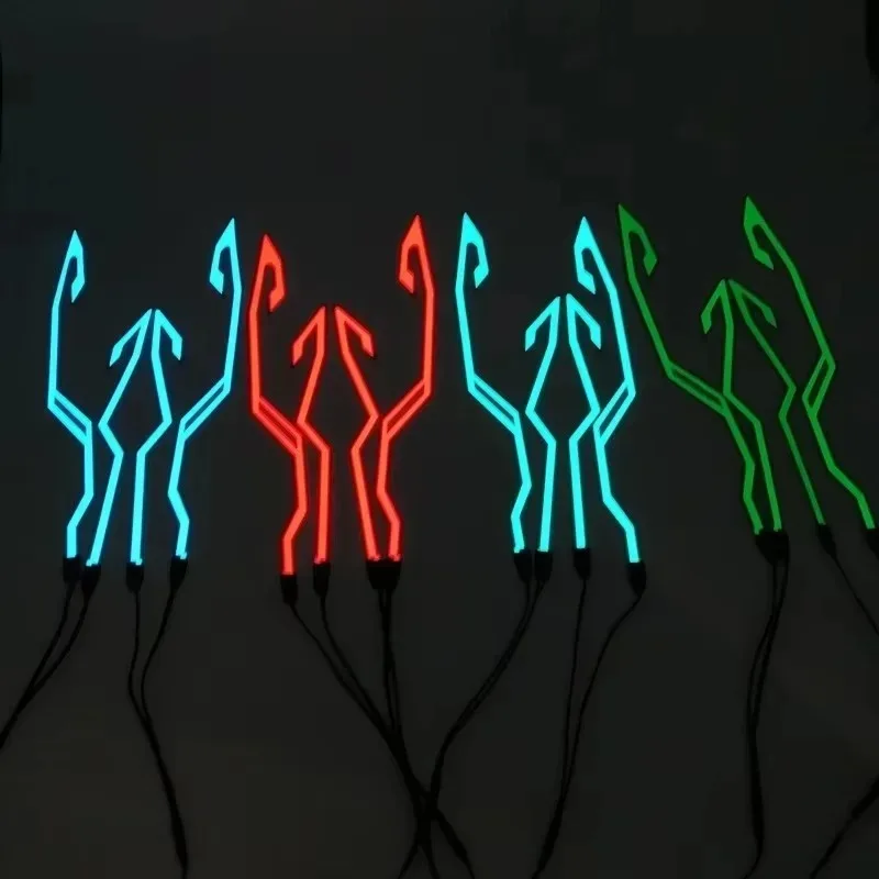 

Для мотоциклетного шлема, полоса холодного света, сигнальные огни, полоса для велосипедного шлема, мотоциклетные украшения для ночной езды, аксессуары