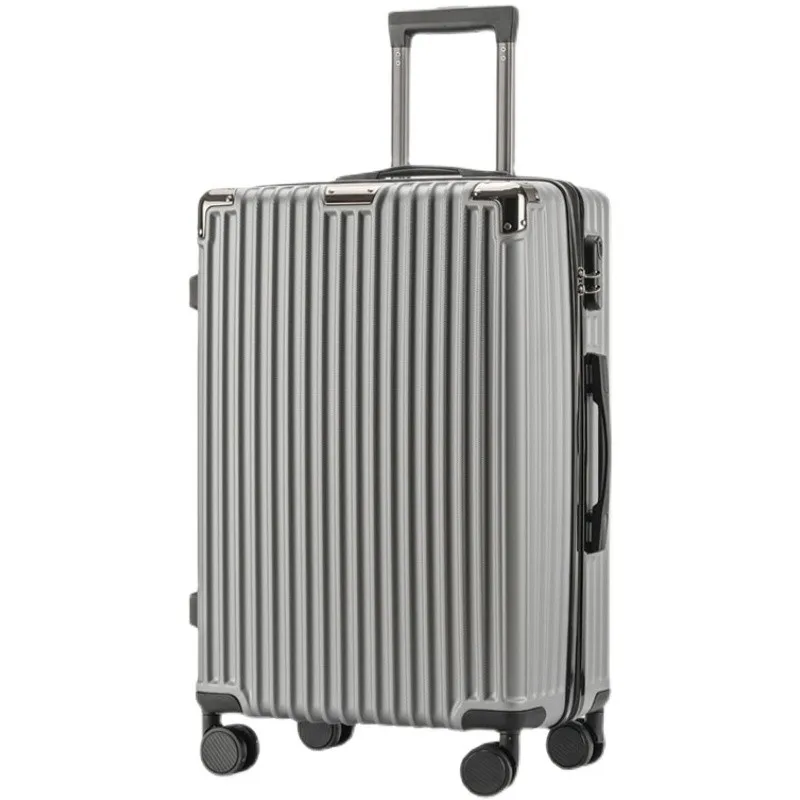 New 2024 24 Inch Large Capaci Travel Suitcase with Universal Wheels And Reinforced Corners for Men Durable Lage Bag