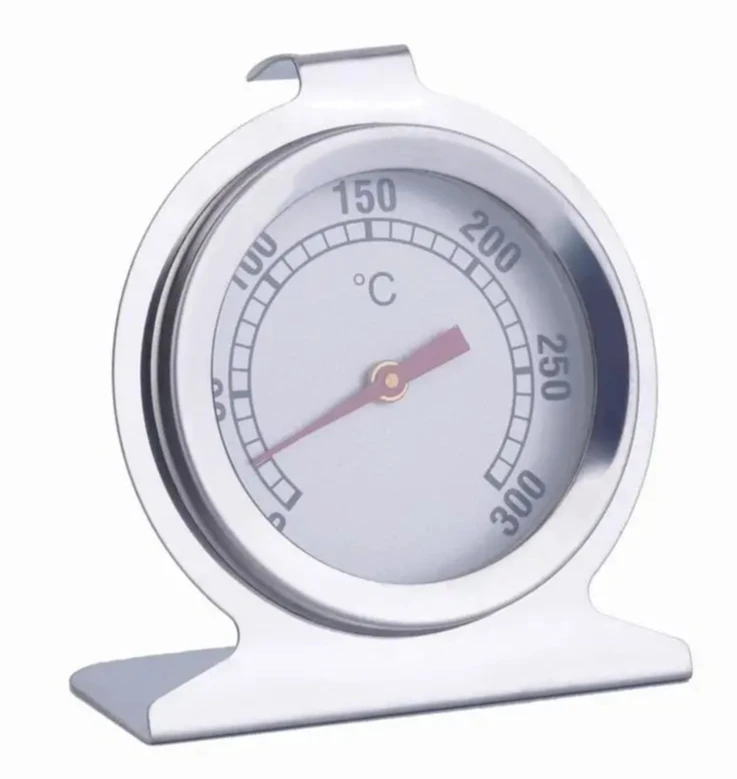 الخبز مقاومة درجات الحرارة العالية الفولاذ المقاوم للصدأ ميزان حرارة الفرن قاعدة نوع مؤشر الفرن ميزان الحرارة 0-300 ℃