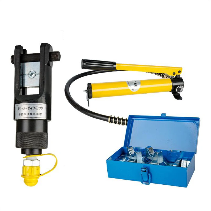 FYQ-300 المحمولة متعددة الوظائف الهيدروليكية كماشة عمودي/باليد قطعة واحدة العقص كماشة مع CP-180 مضخة يدوية