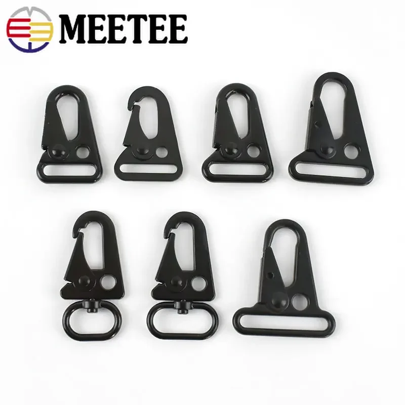 5/10Pcs 20/25/32/38mm Metal Buckle Bag Strap Lobster Clasp Backpack Webbing Dog Collar Trigger Snap Hook DIY Hardware Accessory