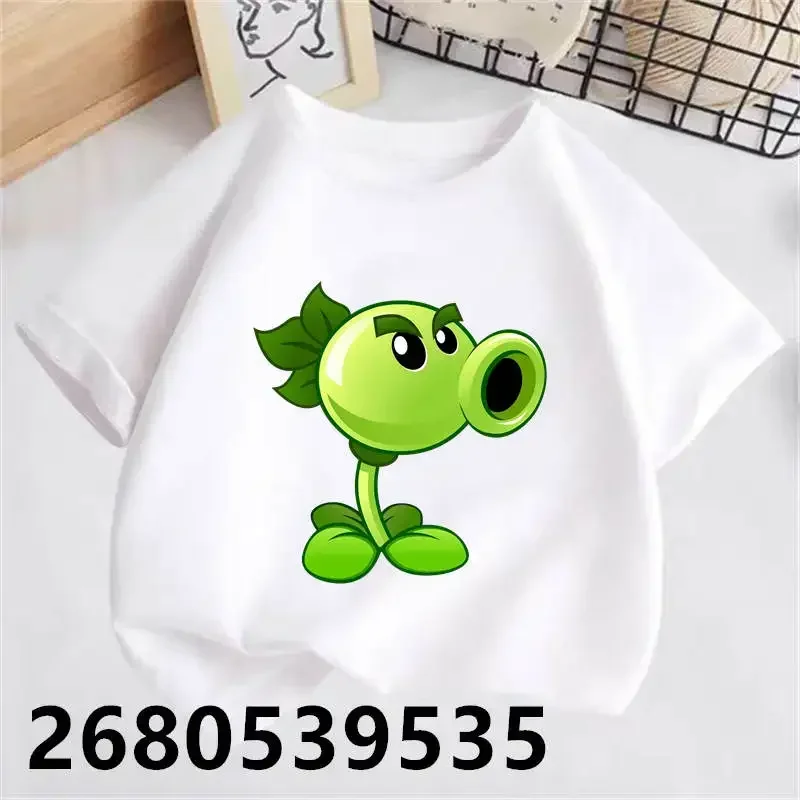 Children Funny Multi T Shirt Boys Girls Pvz Plants Vs Zombie Plants Vs Zombie 2 Kids T Shirts Video Game Garden Warfare Plants