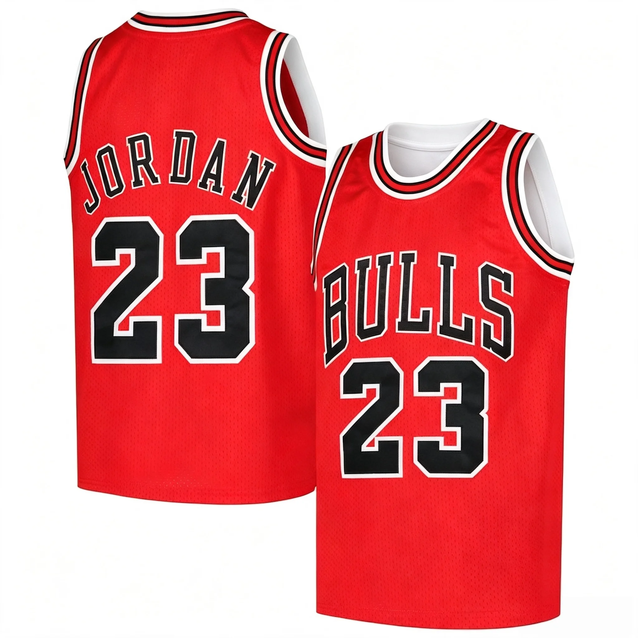 Retro Chicago No.23 Basketball Jersey Breathable Athletic Tank Top Y2K Streetwear Sports Casual Vest Family Matching Clothing