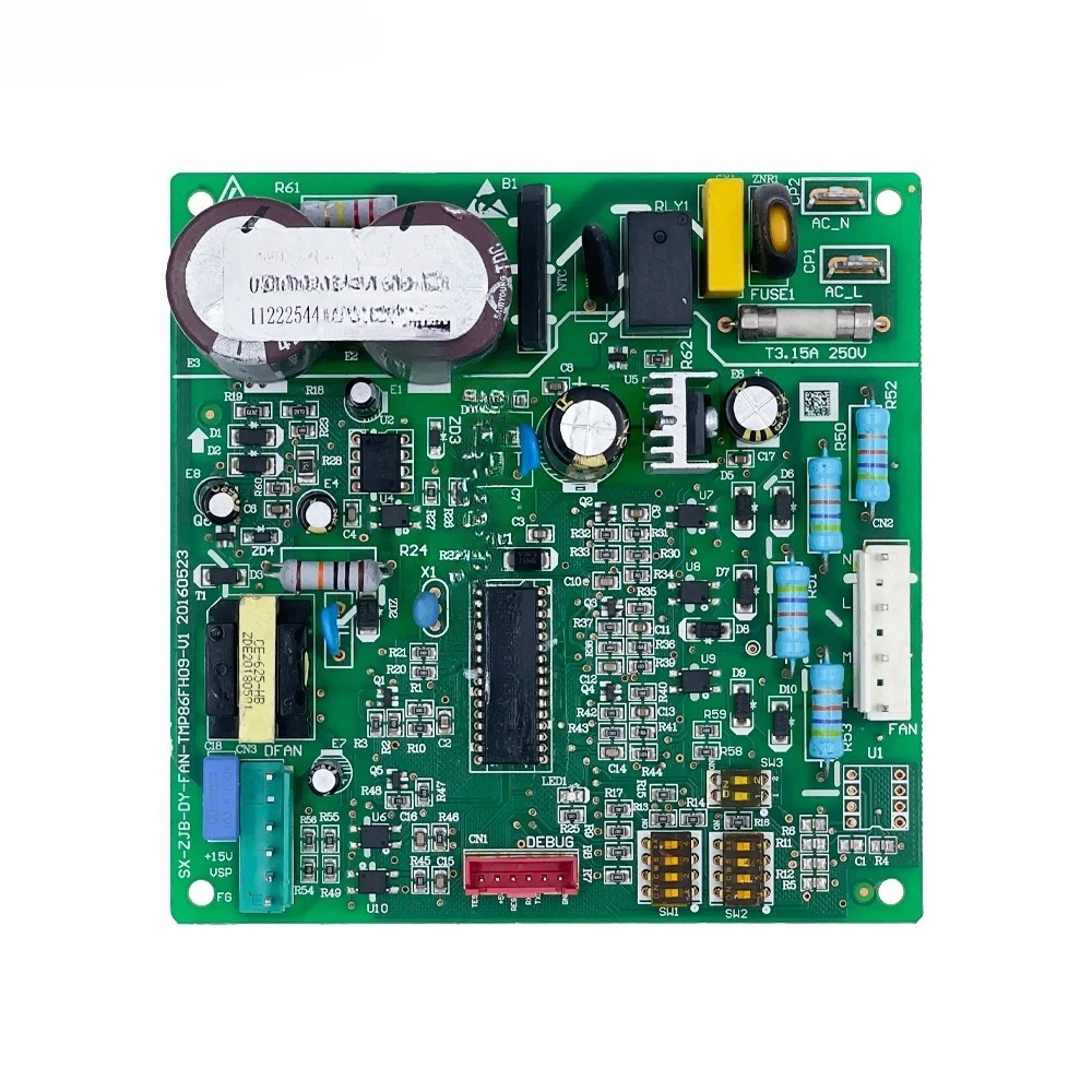 

Используется для платы управления центральным кондиционером AUX ZJB-DY-FAN-ACZDC-E1(SY) Печатная плата модуля 11222544000010, детали кондиционера