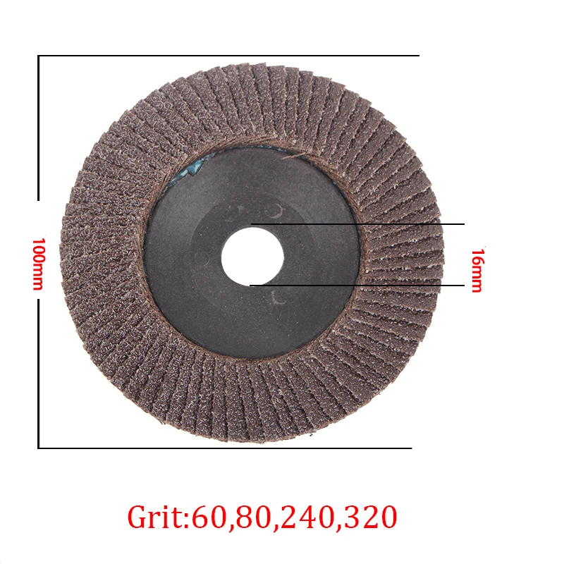 1PCS 100mm Cutting Disc Flap Discs Angle Grinder Wheels Blades Sanding Discs Wood Metal Diamond Cutting Blades Grit60/80/240/320