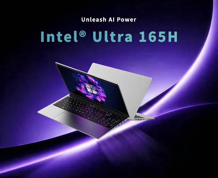

Genmachine Laptop Computer Intel Core Ultra 165H 16C 22T 15.6” 60Hz Arc Graphics Gaming Laptops DDR5 4800Mhz M.2 2280 Business