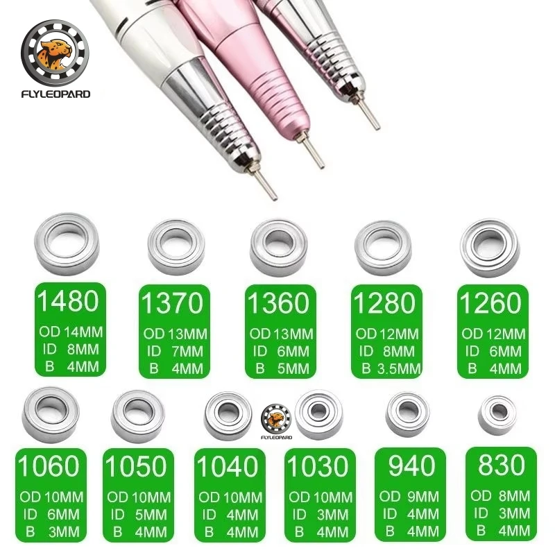 10PCS MR126ZZ 6x12x4  693ZZ 3x8x4  623ZZ 3x10x4  Handle Bearings ABEC-9 For Strong Drill Brush Handpiece Nail Ball Bearing