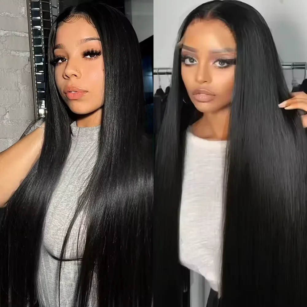 

200 Плотность 13x4 13x6 HD Парики из натуральных волос на кружеве спереди Прямые натуральные цвета HD Парики из натуральных волос на кружеве для женщин 42 дюйма