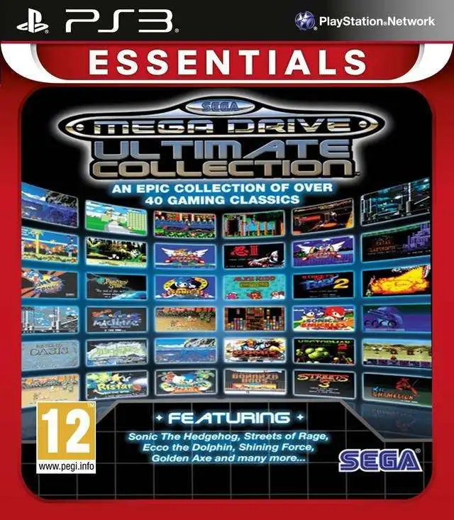 SEGA Mega Drive Ultimate Collection Sonic Genesis Essentials game for console Sony PlayStation 3 PS3