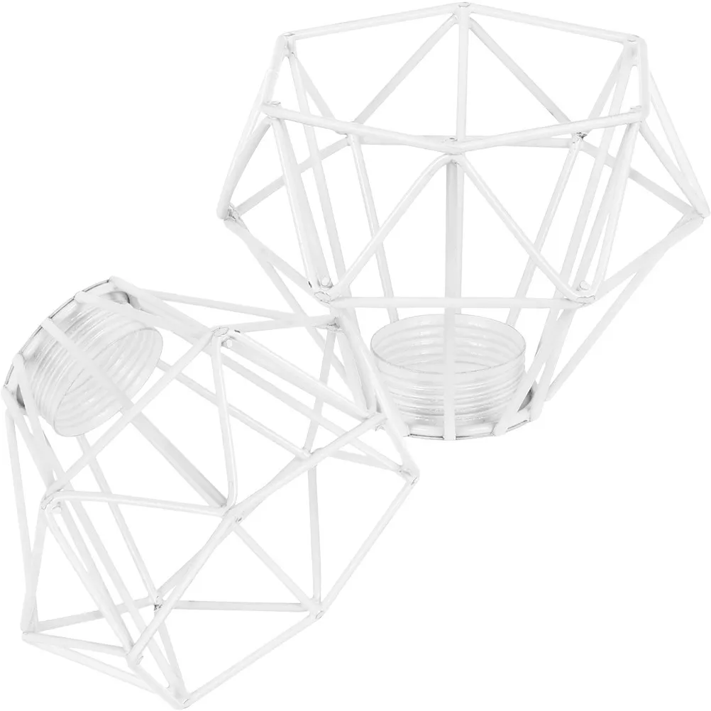 2Pcs Vintage Metal Lampshade Retro Diamond Shape Ceiling Light Cover for Living Room Office Home Decoration Lampshade