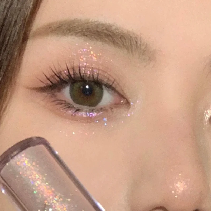 Vloeibare oogschaduw Shimmer Diamond Eyeshadow Liggende zijderups Blijvende fijne glitter Oogschaduw Markeerstift Contour Fleuren Cosmetica