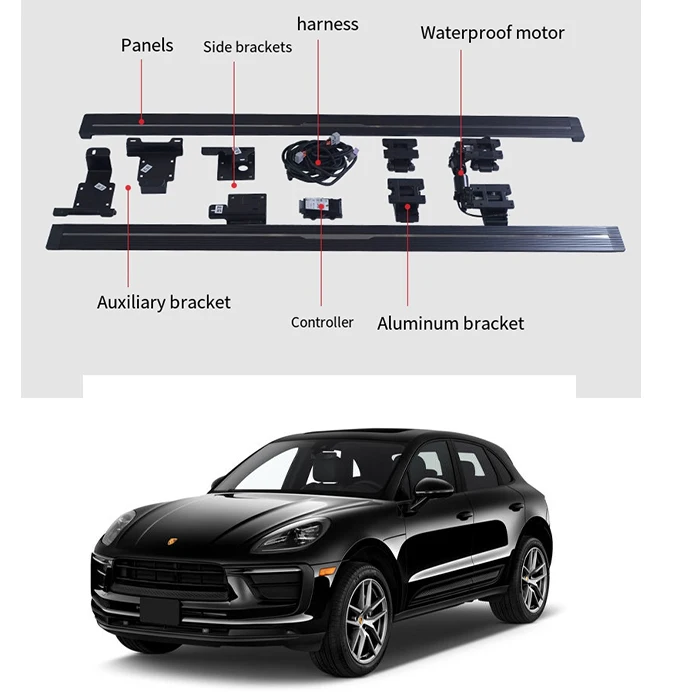 

For Porsche Macan Automatic Foot Step Electric Side Step Running Board Power Footrest Carton Packaging Aluminum Alloy Auto Car S