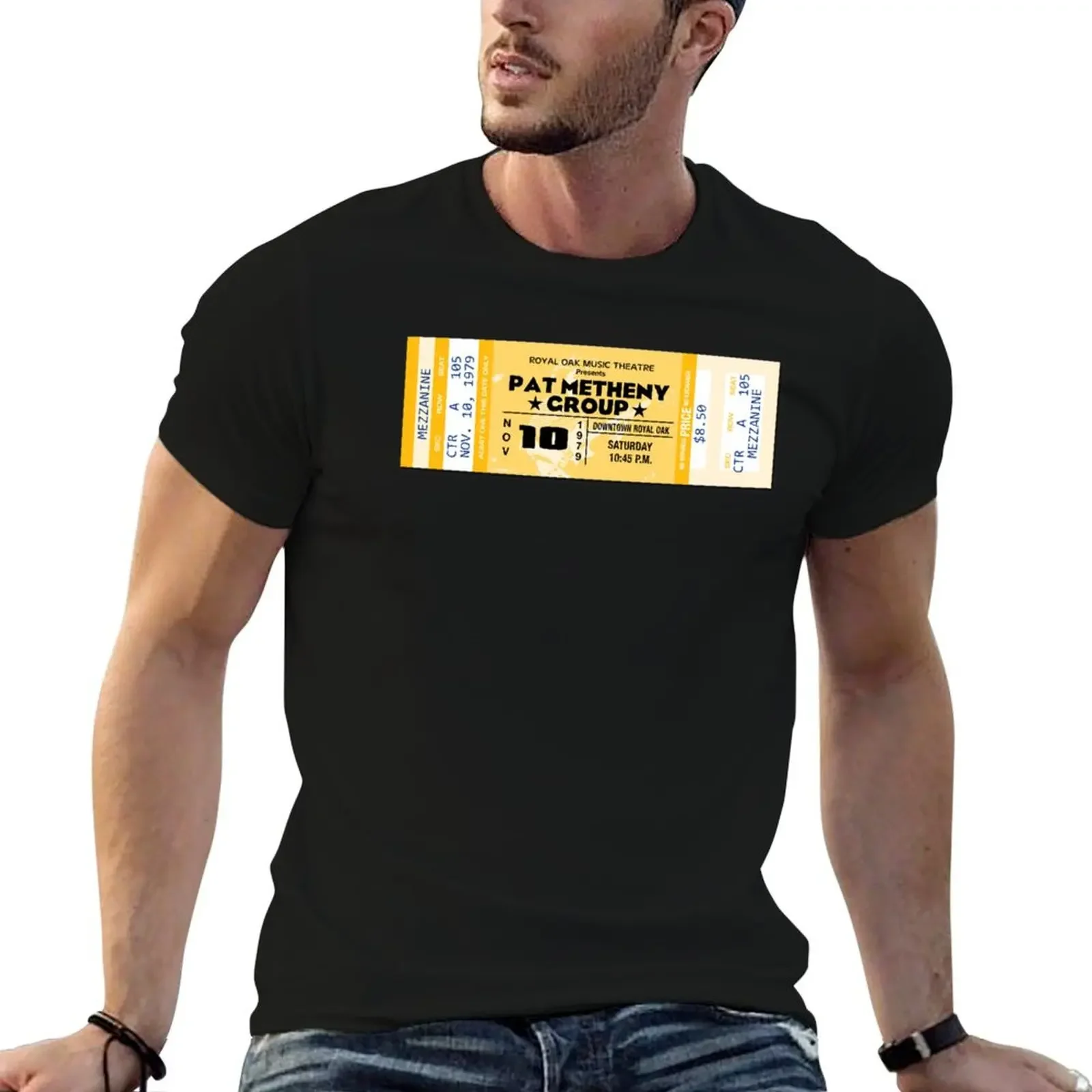 CLASSIC ROCK CONCERT TICKETS - PAT METHENY T-Shirt plain shirts graphic tees anime tshirt oversized t shirt shirts men