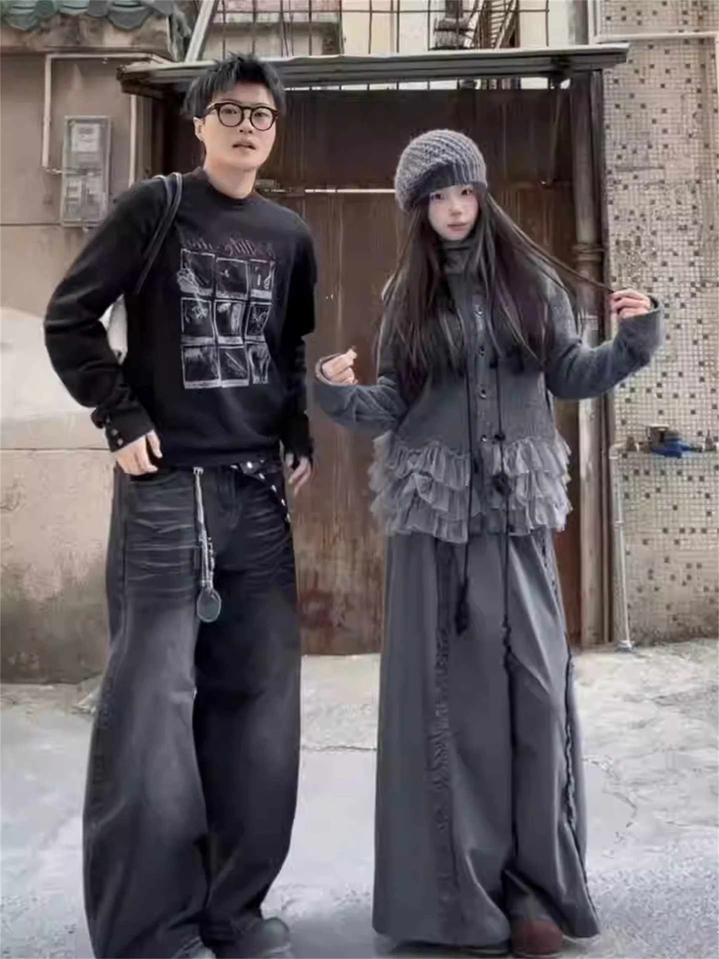 

Свободный женский корейский дизайн irt Faionable Oversized Top Уникальный пуловер Sli Long Sve Crew Ne для молодых женщин