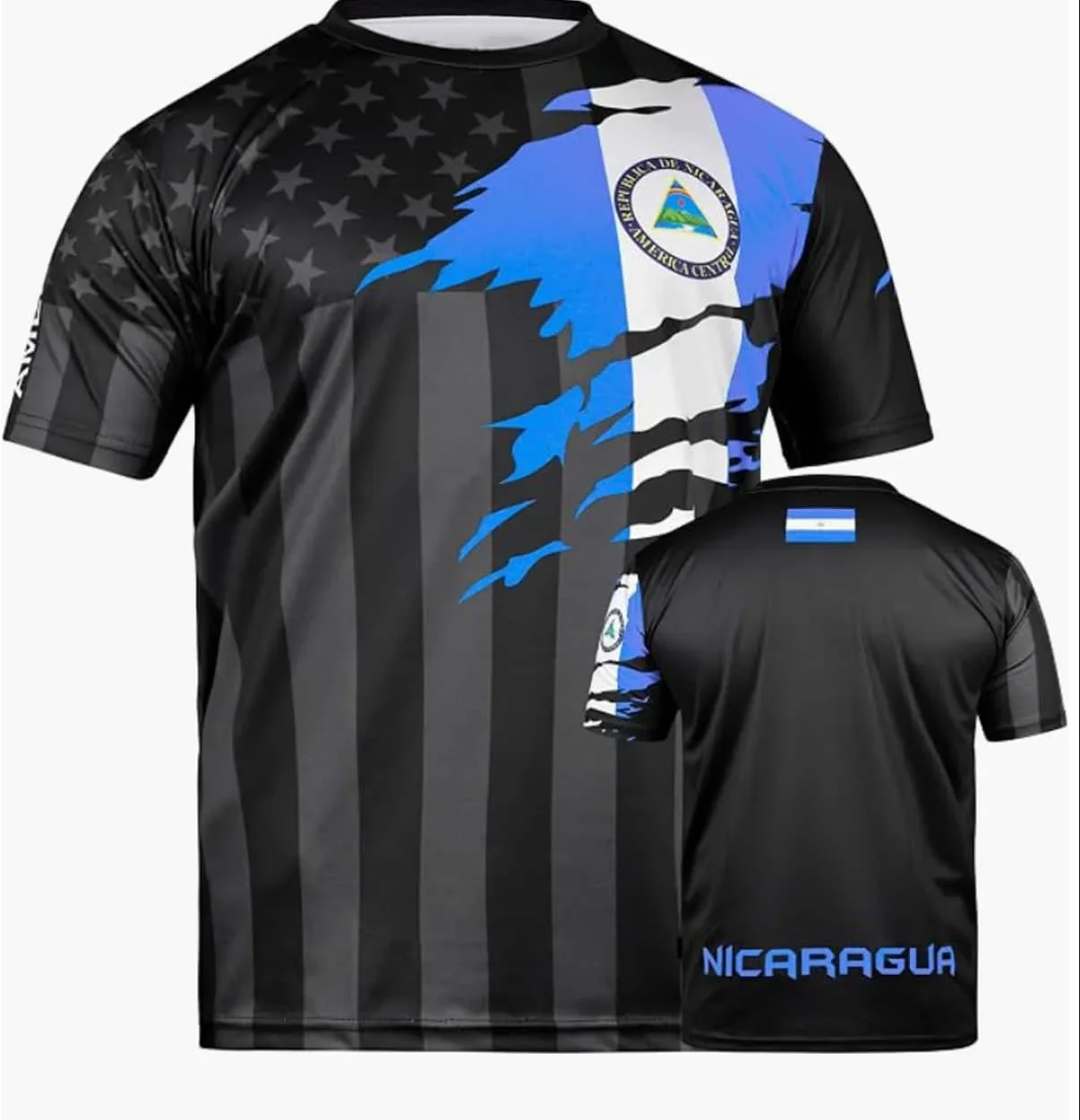 NEUES Fußballtrikot im Nationalflaggen-Stil mit schwarzem Streifenmuster und V-Ausschnitt, atmungsaktiv, passend für Eltern und Kinder, heiß begehrt – Detail 15