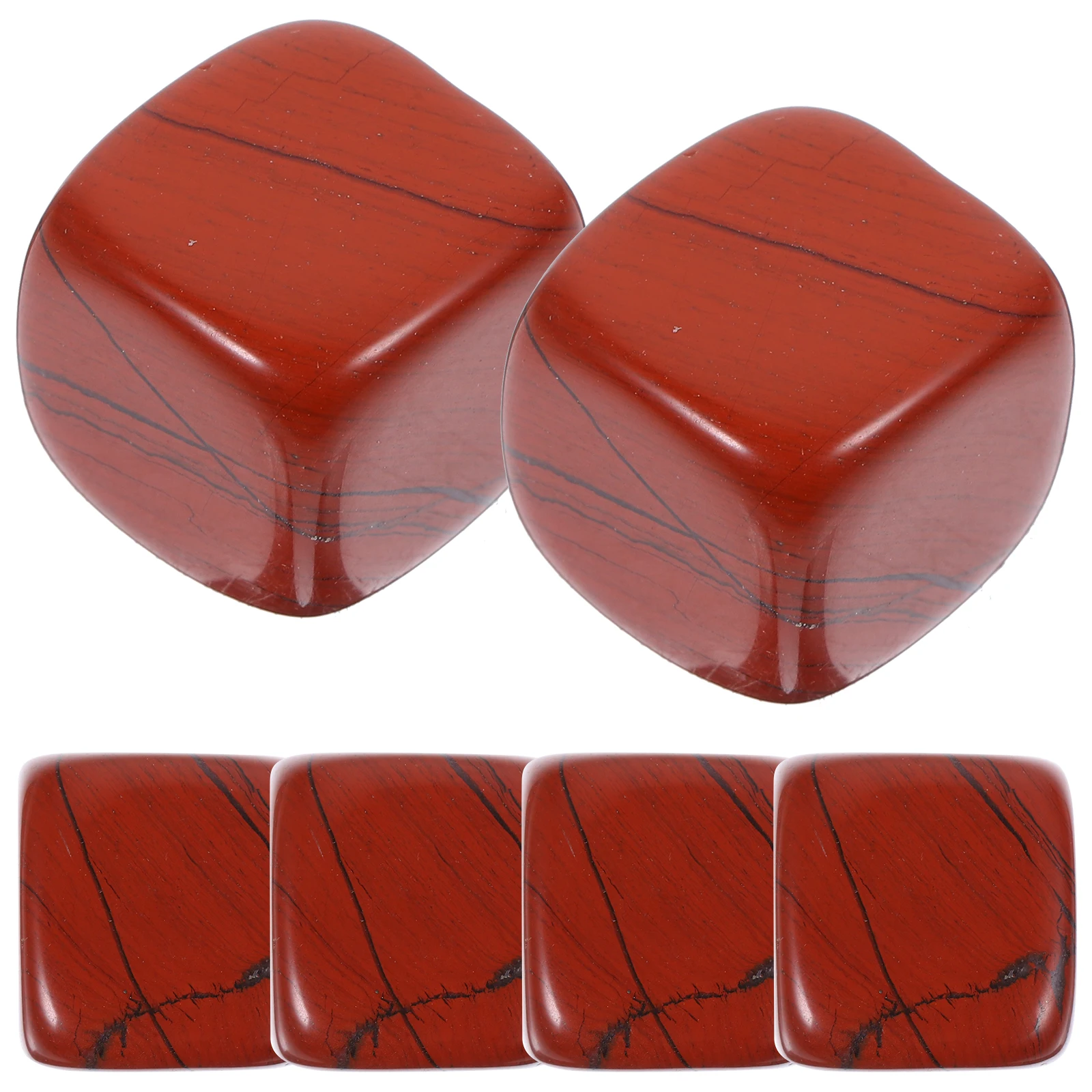 

6Pcs Crystal Whiskey Stones Reusable Ice Cubes for Drinks Wine Accessories Sophisticated Cube Shape Decorative Gift