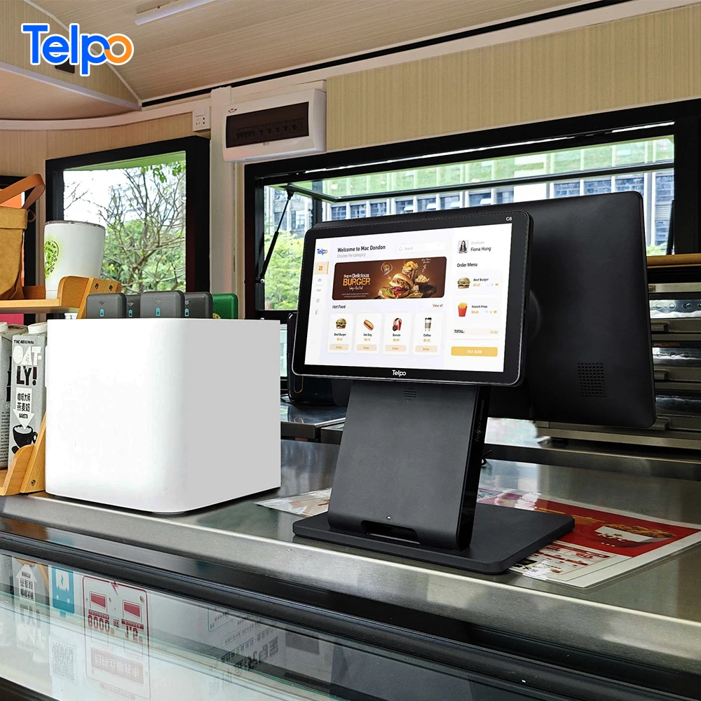 touchscreen double screen android pos computer point of sale system retail store pos