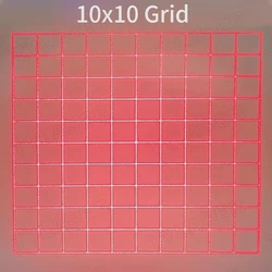 DOE Square 10x10 Grid Waterproof D20X90mm Focusable 635nm Red 50mW 100mW 150mW 200mW Laser Module for Cutting Positioning