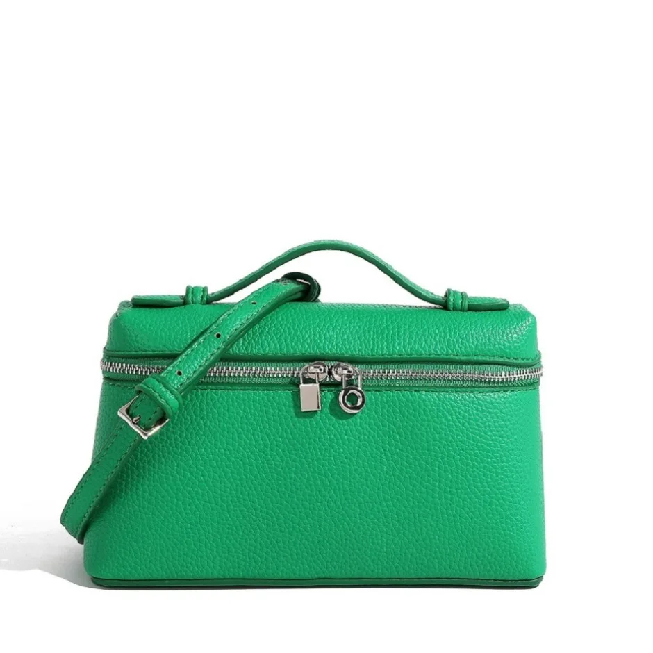 Premium Sense of Niche Lychee Grain Schultertasche, schlichte, modische Lunchbox-Damentasche, exquisite Mini-Handtasche, Umhängetasche
