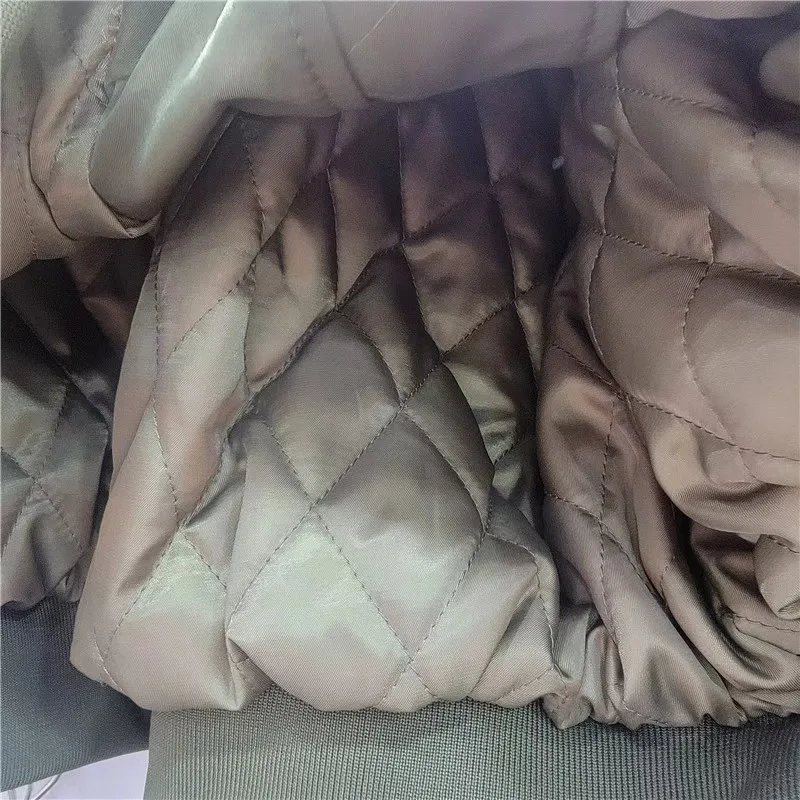 Vintage Embroidered Jacket Women 2025 Autumn New Fashion European Style Long Sleeve Zipper Casual Top Quilted Baseball Jacket