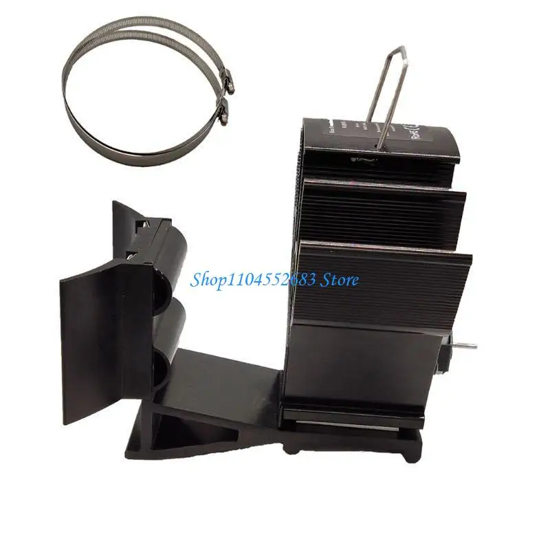 Y6GD 4 شفرات صديقة للبيئة موقد مروحة على مدخنة لسجل الخشب للموقد الموقد هادئة صديقة للبيئة تدفق أكبر المنزل