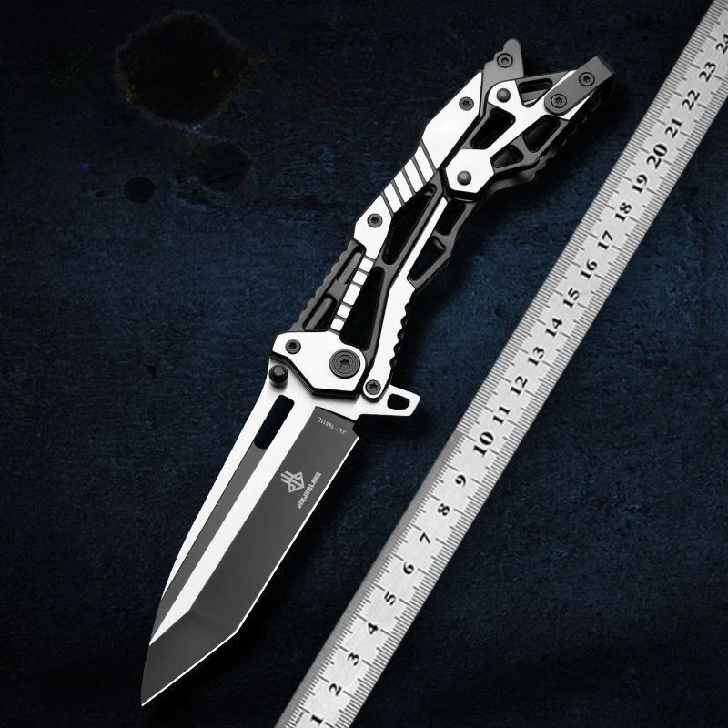 Portable Outdoor Folding Knife for Men High Hardness Self Defense Survival Multitool Camping Knife for Hunting and Fishing