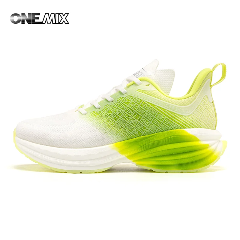 ONEMIX Chinese Sports Shoes New Shock-absorbent Men Running Shoes Non-slip Breathable Lightweight Outdoor Women Sneaker