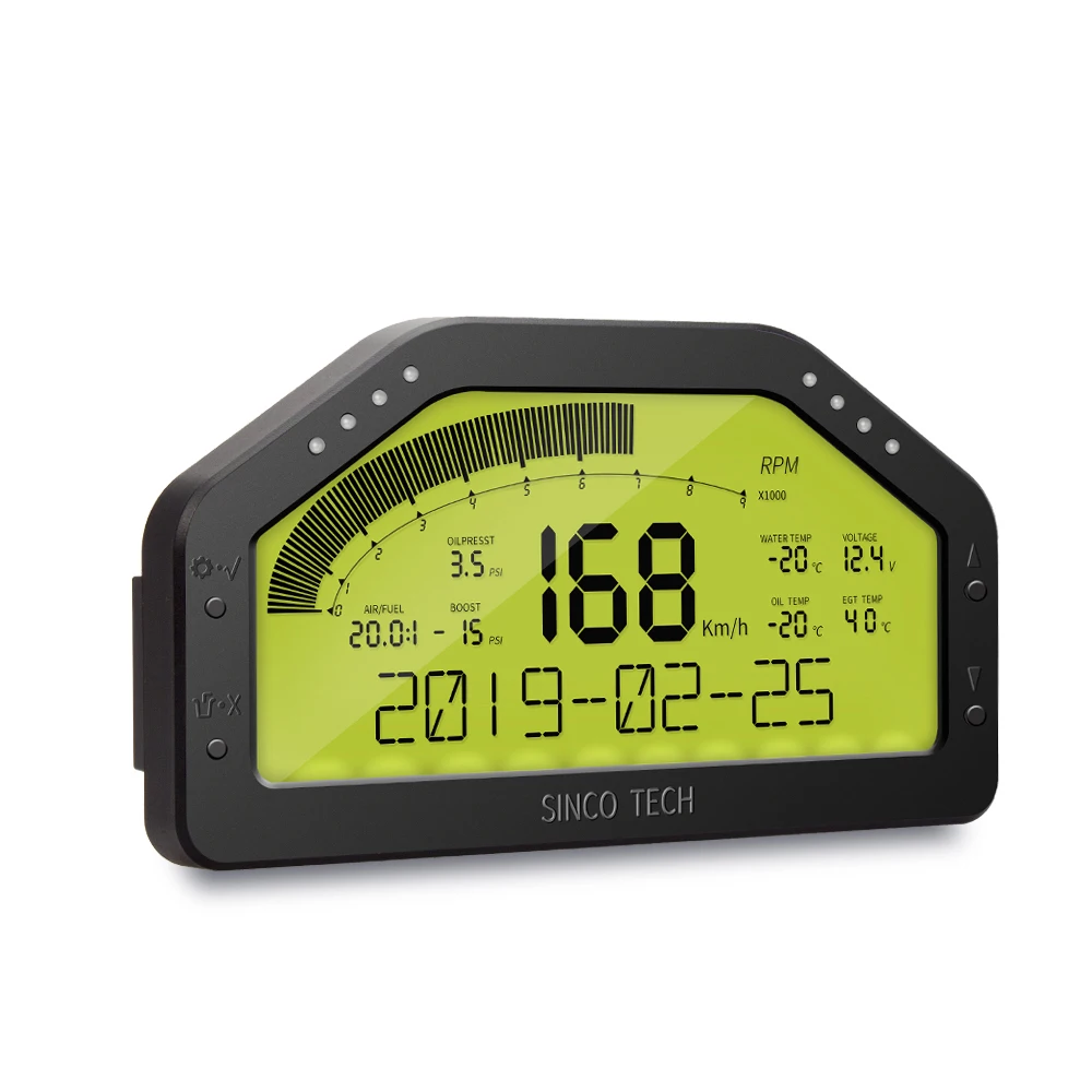 

12V Universal 9 in1 Multi-Function Dashboard Tachometer Gauge LED Gauge Full Sensor Kit Car Boost Meter Oil Pressure Waterproof