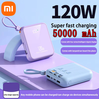 Xiaomi 50000mah 120W Outdoor Portable Powerbank Fast Charging PD20W Power Bank Mini Compact Battery Charger Comes With Four Wire