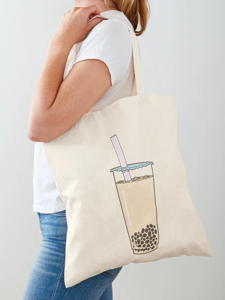 Boba Tea Tote Bag large tote bag canvas tote bag screen
