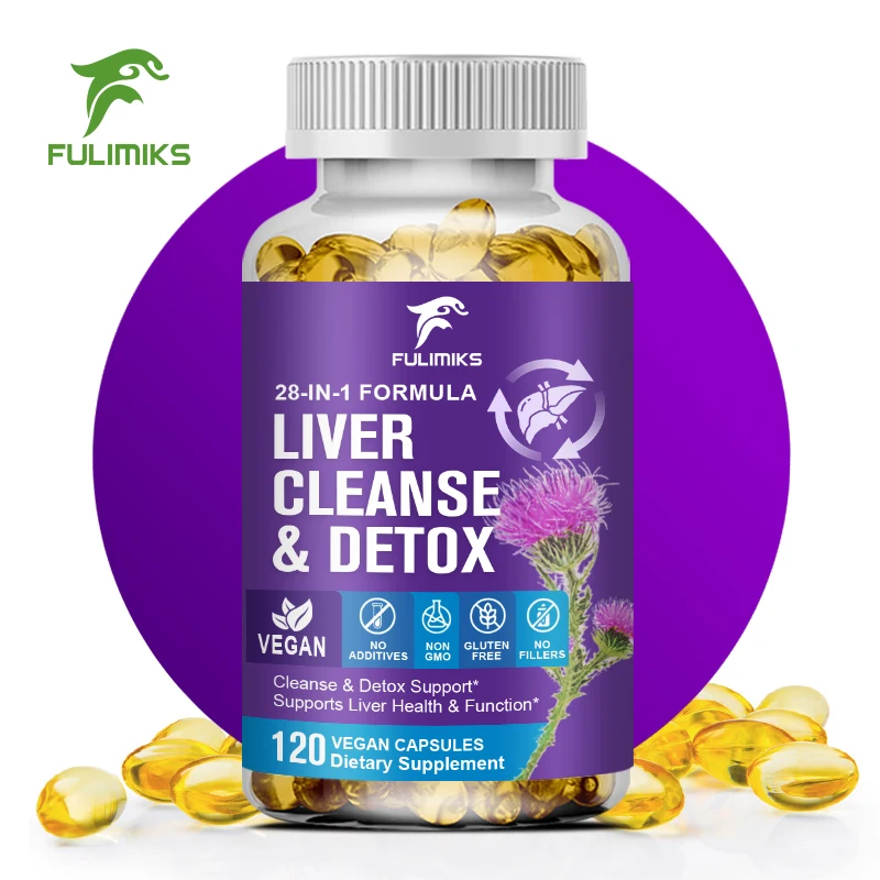 28-in-1 Liver Cleanse Detox & Repair Fatty Liver Formula - Milk Thistle Silymarin, Artichoke Extract, Dandelion - Liver Health