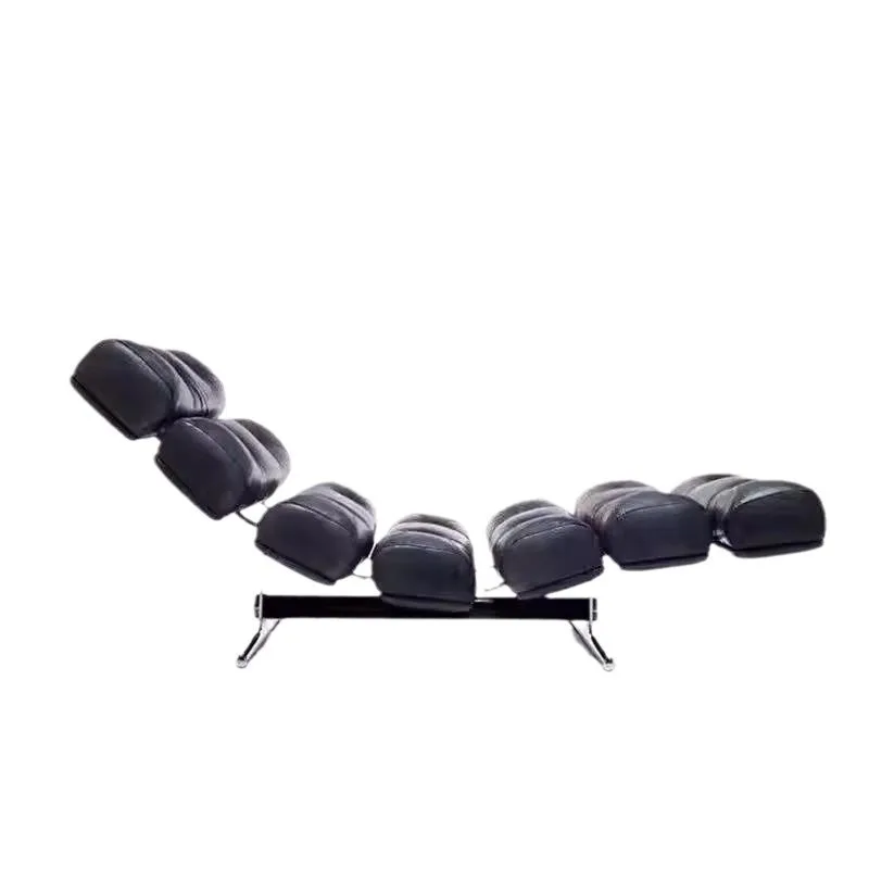 Stainless steel metal single chair household retro art sofa chair leisure recliner