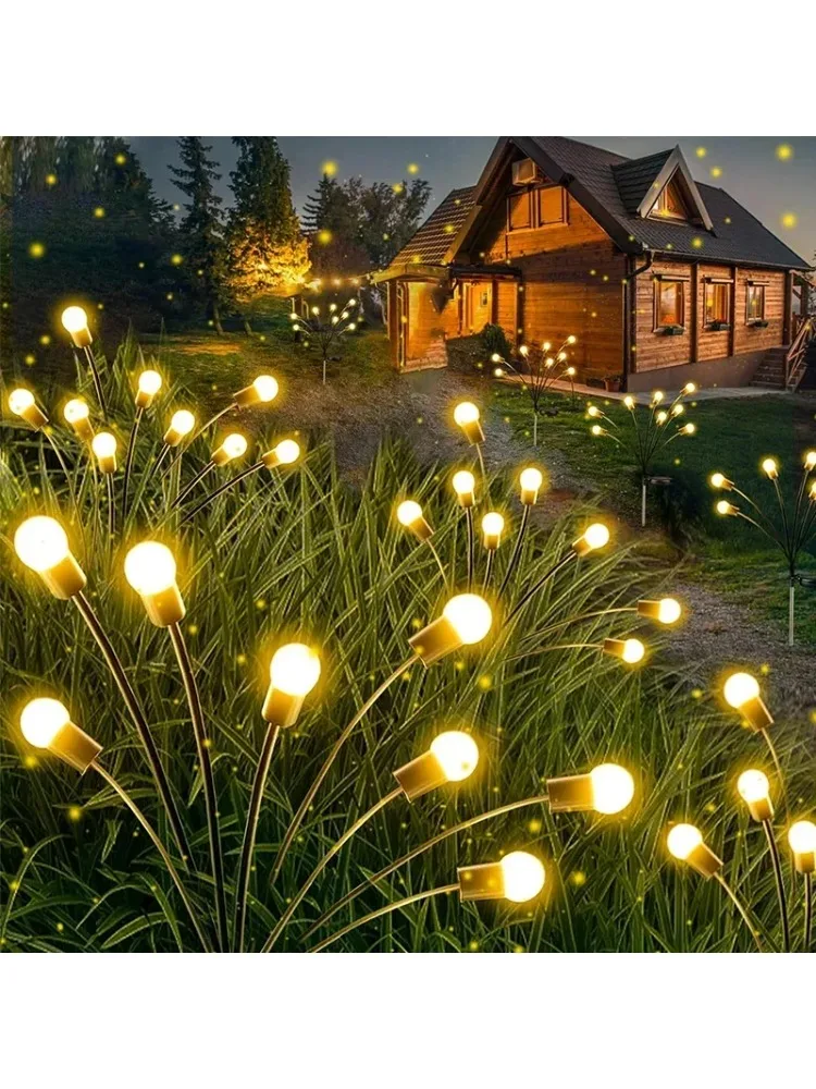 10/8/6 LED solaire luciole lumière extérieure étanche fête de mariage ornement jardin pelouse chemins décoration solaire guirlande lumières