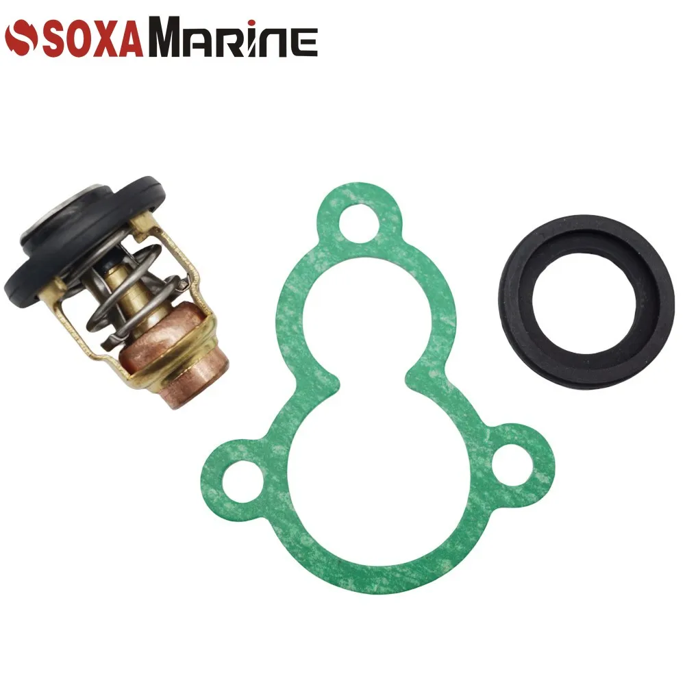 Fit for Yamaha F2.5A F2.5B Maintenance Service Kit 100 Hour Marine Outboard Water Pump Rebuild with Thermostat