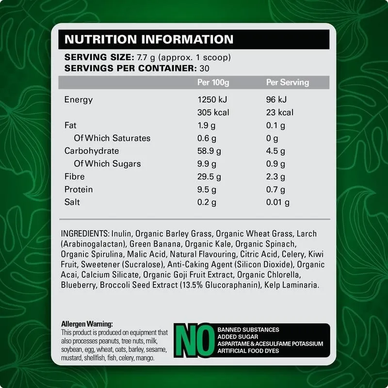 OxyGreens Super Greens–Daily Greens & Superfood Supplement with Spirulina, Chlorella, Prebiotics,Digestive Enzymes, Antioxidants