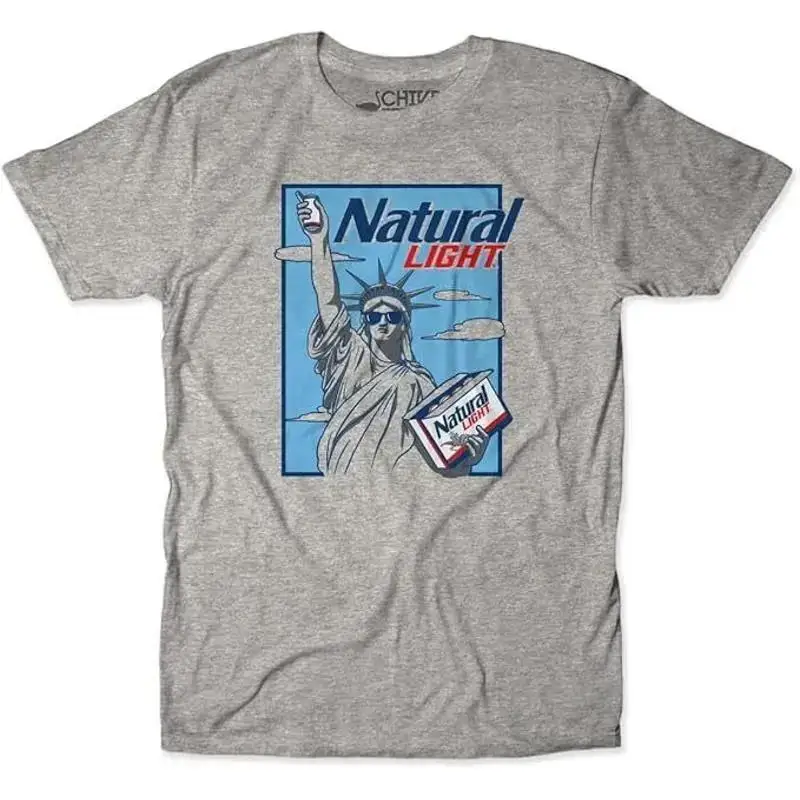 Thechive Natural Light Natty Statue Of Liberty T Shirt