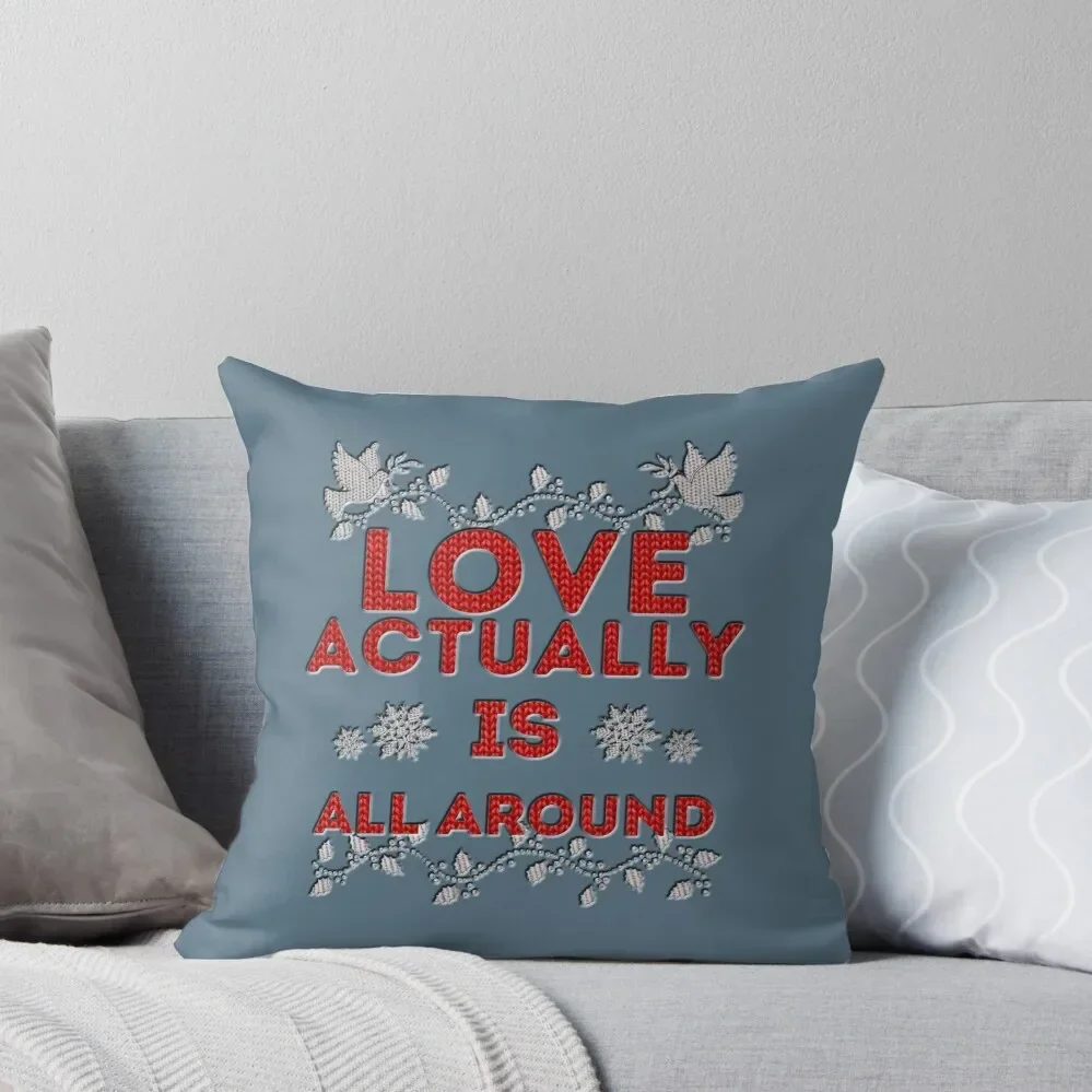 Love Actually is Throw Pillow Luxury Pillow Case Marble Cushion Cover Decorative pillowcase Sofas Covers Pillow