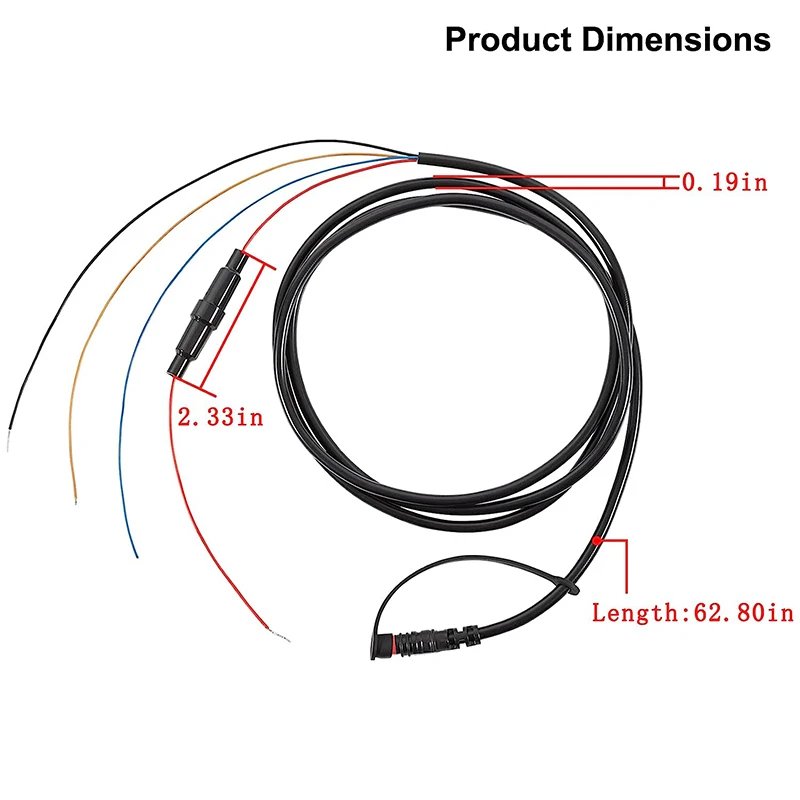 010-12199-04 Power Cable Quick Connect Adaptor 4-Pin 4Xdv for Garmin EchoMAP & Striker Series Fishfinder Waterproof Connector