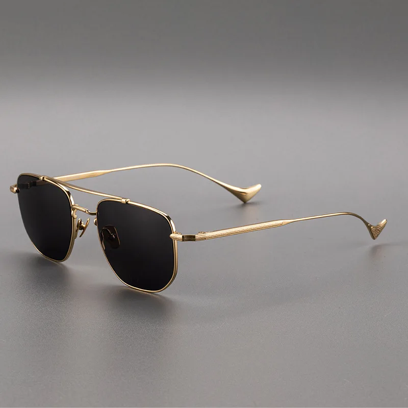

Titanium Polarized Sunglasses Men Brand Designer Square Sun Glasses for Men Vintage Outdoor Driving Fishing Glasses UV400 Shades