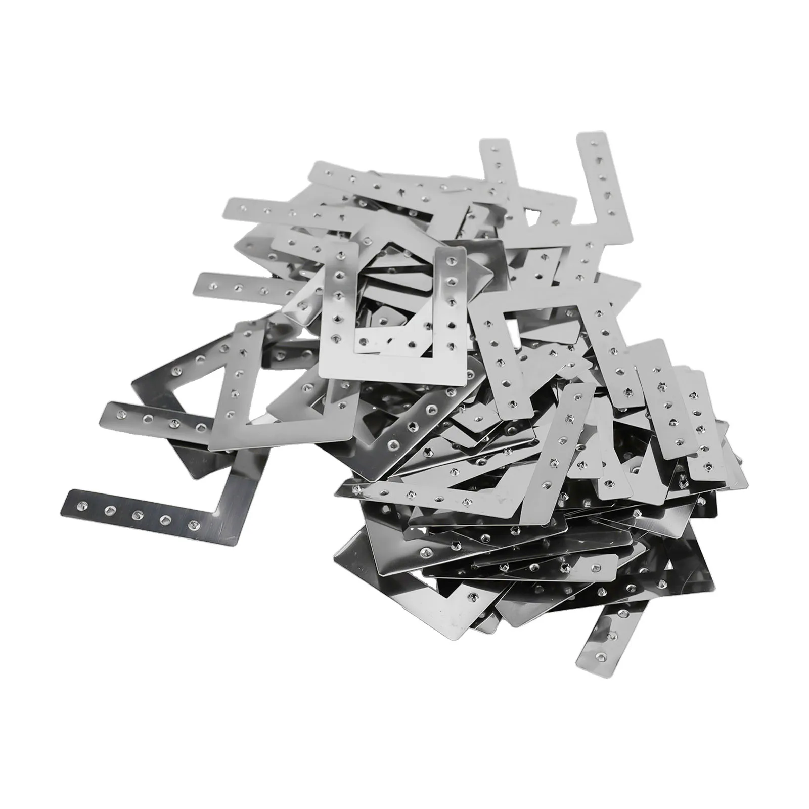 50X Stainless Steel Solar Panel Cable Clamp Grounding Gasket Washer Sheet Spacer for Pv Installation on Roof and Ground