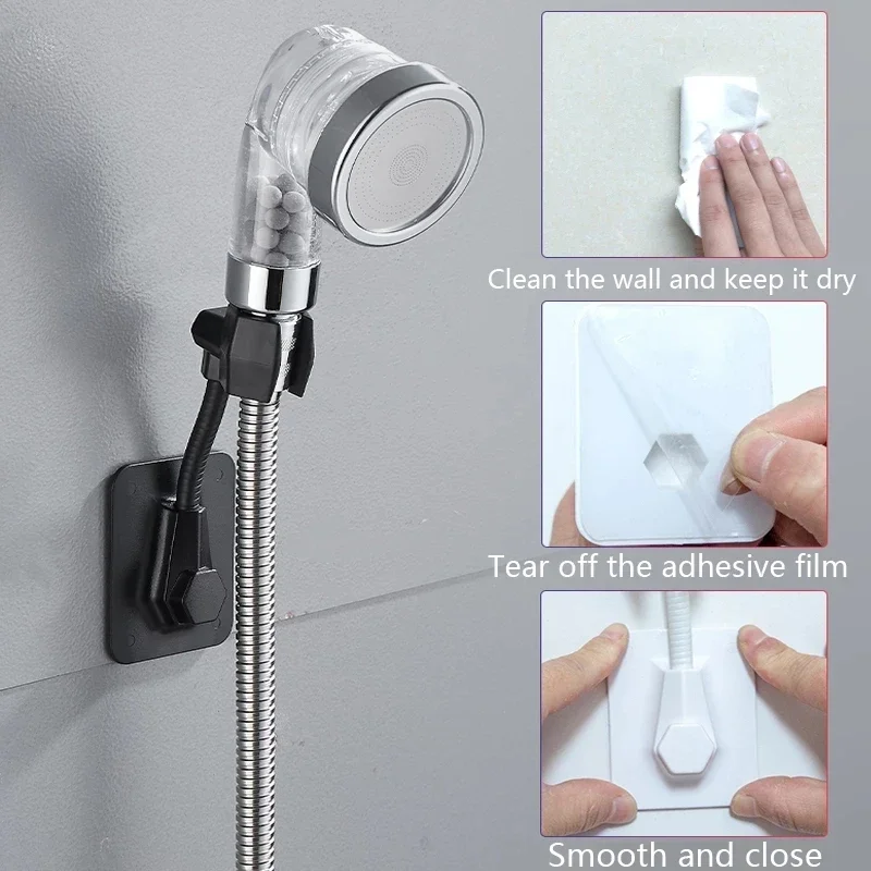 Universal adjustable shower bracket Waterproof Wall Mount shower head support holder stand Bathroom Rack Shelf for Sprayer Tool