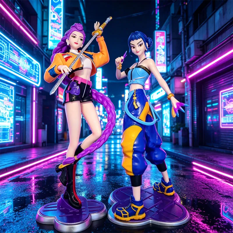 Hexenjagd-Team Rumi Mira Zoe Animierter Film Charakterfigur Modell Desktop-Dekoration Innendekoration Spielzeug Geschenke